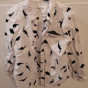 Dinosaur button-down shirt 6t